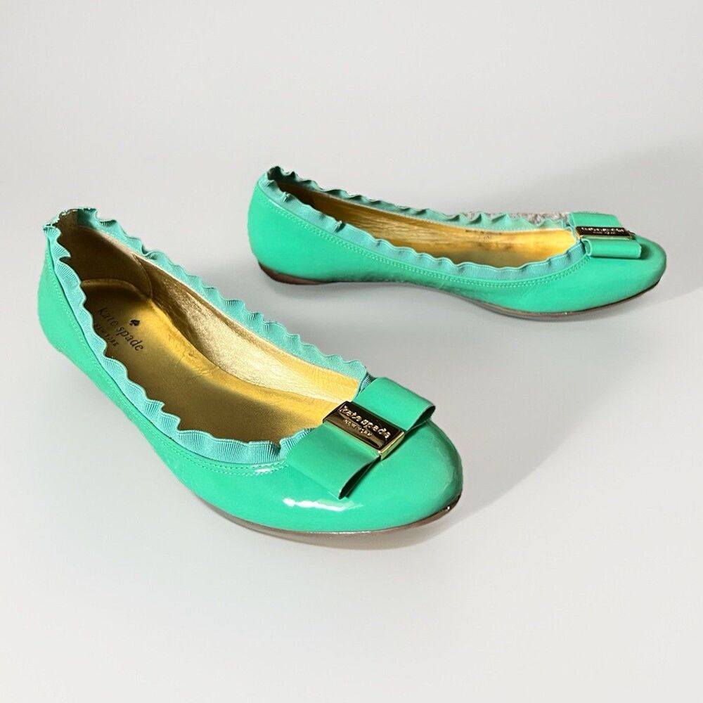 Kate Spade Ballet Flats Patent Leather with Bows